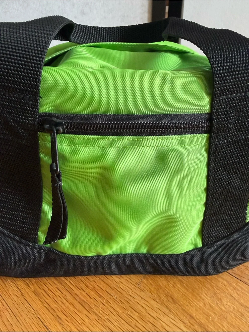 L.L.Bean MINI Duffel Bag Limited Edition Accessory Bag Green Black Discontinued